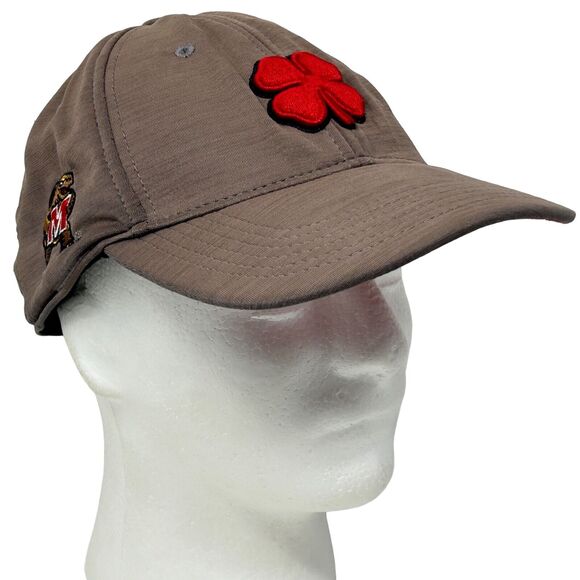 Maryland Terrapins Black Clover Hat Cap Flex Fitted XXL Beige Terps Live Lucky - Picture 1 of 12